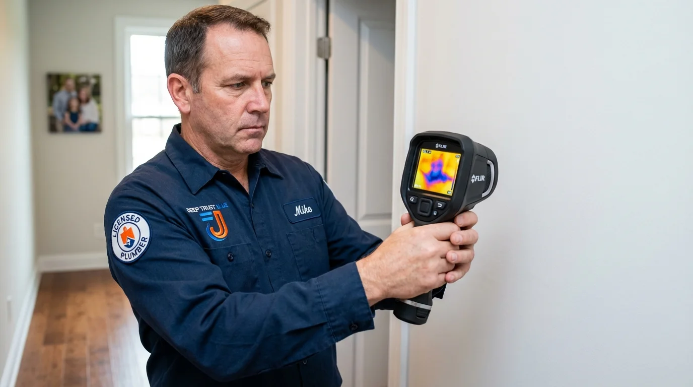 Thermal imaging leak detection by Johns Plumbing LLC in Olmito